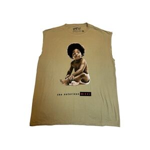 B.I.G. Men's Graphic Tank Top - Tan